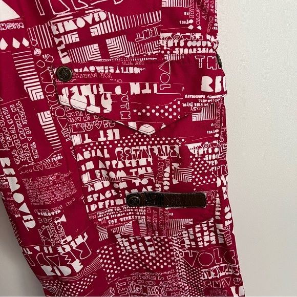 Volcom Ski/Snowboard Pink Graphic Women’s Pants-Size XSMALL - Picture 3 of 8